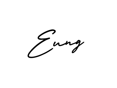 Make a beautiful signature design for name Eung. With this signature (AmerikaSignatureDemo-Regular) style, you can create a handwritten signature for free. Eung signature style 3 images and pictures png