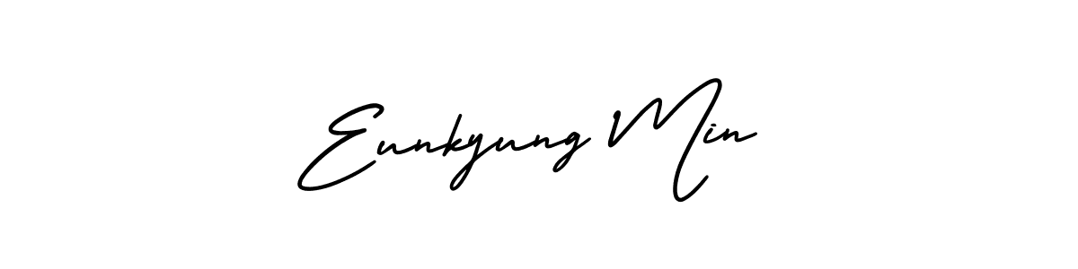 Design your own signature with our free online signature maker. With this signature software, you can create a handwritten (AmerikaSignatureDemo-Regular) signature for name Eunkyung Min. Eunkyung Min signature style 3 images and pictures png