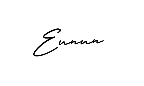 Create a beautiful signature design for name Eunun. With this signature (AmerikaSignatureDemo-Regular) fonts, you can make a handwritten signature for free. Eunun signature style 3 images and pictures png