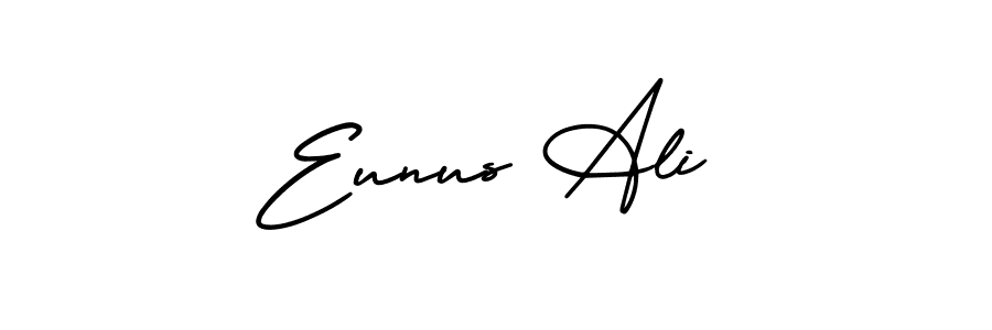 How to make Eunus Ali name signature. Use AmerikaSignatureDemo-Regular style for creating short signs online. This is the latest handwritten sign. Eunus Ali signature style 3 images and pictures png