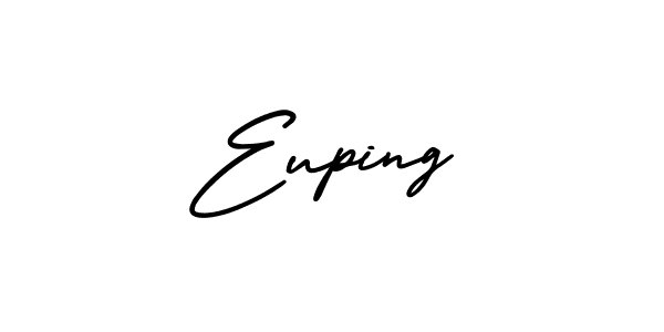 Similarly AmerikaSignatureDemo-Regular is the best handwritten signature design. Signature creator online .You can use it as an online autograph creator for name Euping. Euping signature style 3 images and pictures png