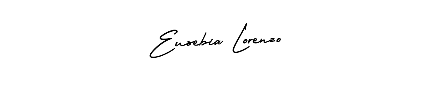 Design your own signature with our free online signature maker. With this signature software, you can create a handwritten (AmerikaSignatureDemo-Regular) signature for name Eusebia Lorenzo. Eusebia Lorenzo signature style 3 images and pictures png