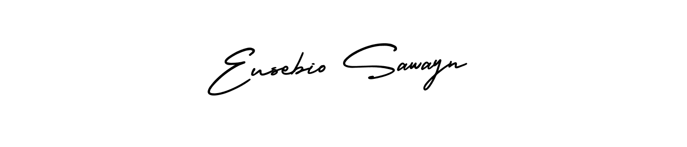 How to make Eusebio Sawayn name signature. Use AmerikaSignatureDemo-Regular style for creating short signs online. This is the latest handwritten sign. Eusebio Sawayn signature style 3 images and pictures png