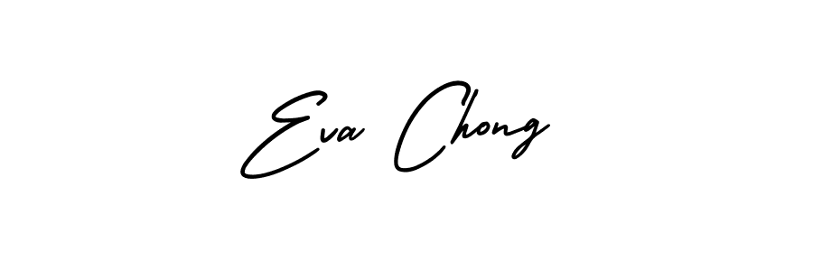 How to Draw Eva Chong signature style? AmerikaSignatureDemo-Regular is a latest design signature styles for name Eva Chong. Eva Chong signature style 3 images and pictures png