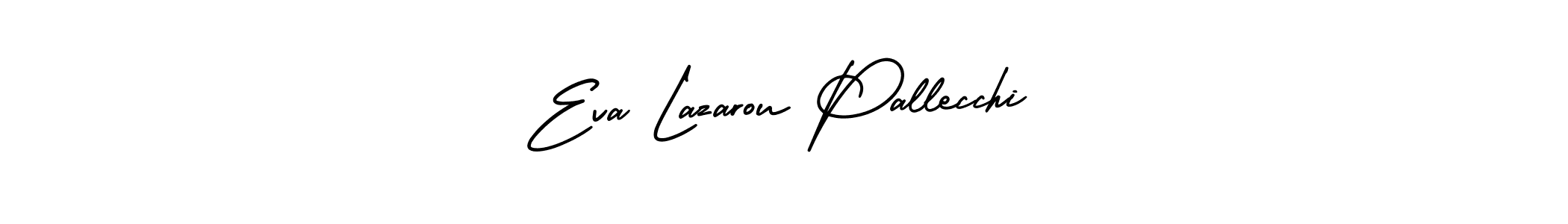 The best way (AmerikaSignatureDemo-Regular) to make a short signature is to pick only two or three words in your name. The name Eva Lazarou Pallecchi include a total of six letters. For converting this name. Eva Lazarou Pallecchi signature style 3 images and pictures png