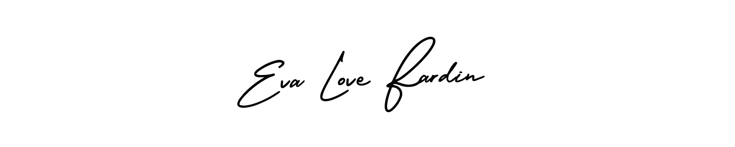 Check out images of Autograph of Eva Love Fardin name. Actor Eva Love Fardin Signature Style. AmerikaSignatureDemo-Regular is a professional sign style online. Eva Love Fardin signature style 3 images and pictures png