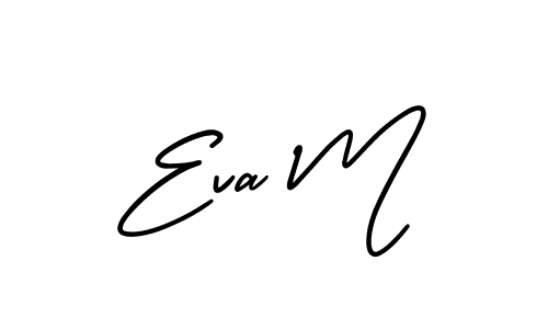 if you are searching for the best signature style for your name Eva M. so please give up your signature search. here we have designed multiple signature styles  using AmerikaSignatureDemo-Regular. Eva M signature style 3 images and pictures png