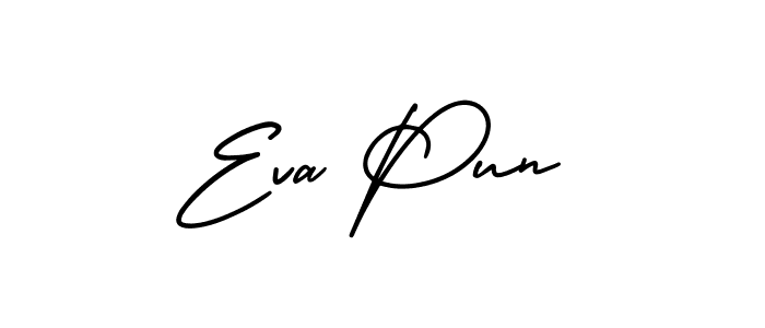 How to make Eva Pun signature? AmerikaSignatureDemo-Regular is a professional autograph style. Create handwritten signature for Eva Pun name. Eva Pun signature style 3 images and pictures png