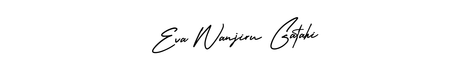 Use a signature maker to create a handwritten signature online. With this signature software, you can design (AmerikaSignatureDemo-Regular) your own signature for name Eva Wanjiru Gatahi. Eva Wanjiru Gatahi signature style 3 images and pictures png
