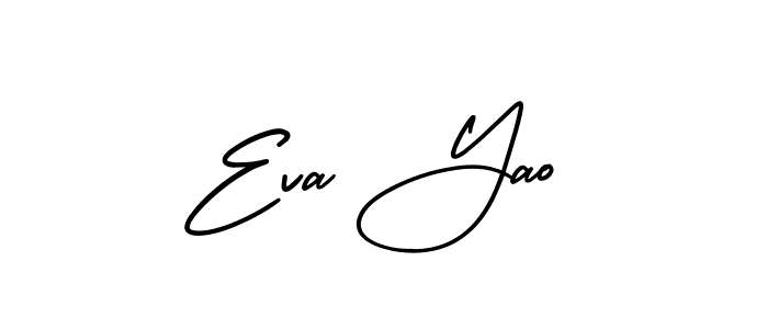 AmerikaSignatureDemo-Regular is a professional signature style that is perfect for those who want to add a touch of class to their signature. It is also a great choice for those who want to make their signature more unique. Get Eva Yao name to fancy signature for free. Eva Yao signature style 3 images and pictures png