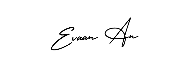 Design your own signature with our free online signature maker. With this signature software, you can create a handwritten (AmerikaSignatureDemo-Regular) signature for name Evaan An. Evaan An signature style 3 images and pictures png