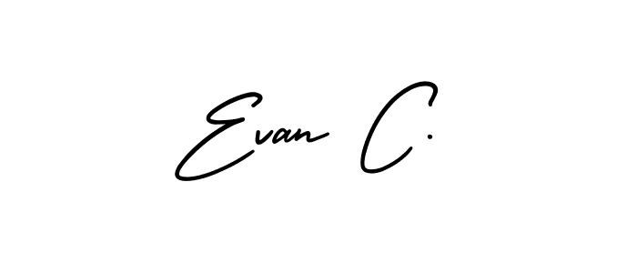 Also You can easily find your signature by using the search form. We will create Evan C. name handwritten signature images for you free of cost using AmerikaSignatureDemo-Regular sign style. Evan C. signature style 3 images and pictures png