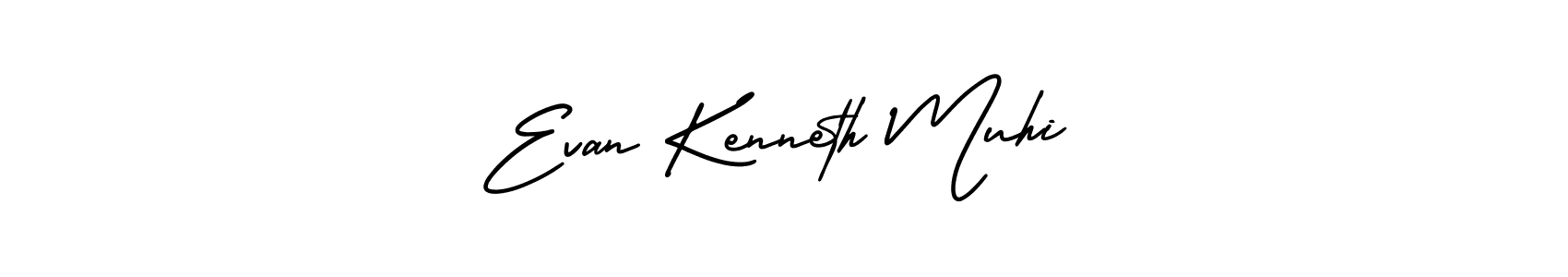 Make a short Evan Kenneth Muhi signature style. Manage your documents anywhere anytime using AmerikaSignatureDemo-Regular. Create and add eSignatures, submit forms, share and send files easily. Evan Kenneth Muhi signature style 3 images and pictures png