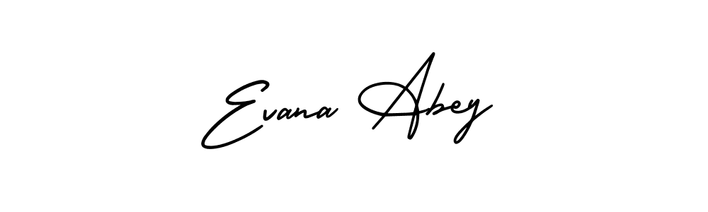 Check out images of Autograph of Evana Abey name. Actor Evana Abey Signature Style. AmerikaSignatureDemo-Regular is a professional sign style online. Evana Abey signature style 3 images and pictures png