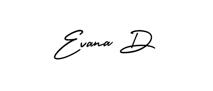 How to make Evana D signature? AmerikaSignatureDemo-Regular is a professional autograph style. Create handwritten signature for Evana D name. Evana D signature style 3 images and pictures png