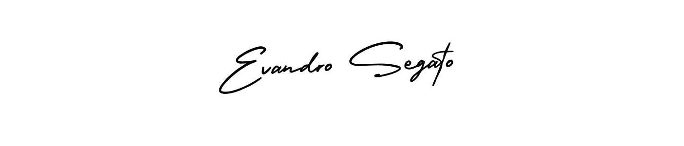 This is the best signature style for the Evandro Segato name. Also you like these signature font (AmerikaSignatureDemo-Regular). Mix name signature. Evandro Segato signature style 3 images and pictures png