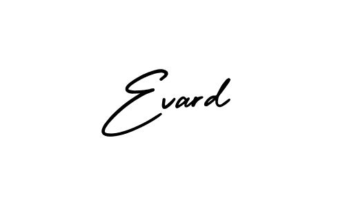 You should practise on your own different ways (AmerikaSignatureDemo-Regular) to write your name (Evard) in signature. don't let someone else do it for you. Evard signature style 3 images and pictures png