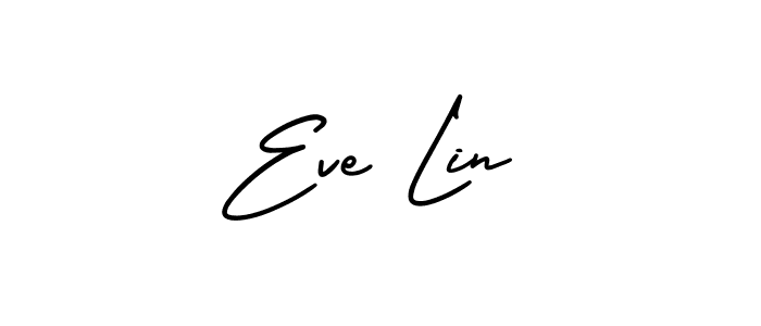 How to make Eve Lin name signature. Use AmerikaSignatureDemo-Regular style for creating short signs online. This is the latest handwritten sign. Eve Lin signature style 3 images and pictures png