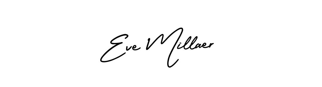 How to Draw Eve Millaer signature style? AmerikaSignatureDemo-Regular is a latest design signature styles for name Eve Millaer. Eve Millaer signature style 3 images and pictures png