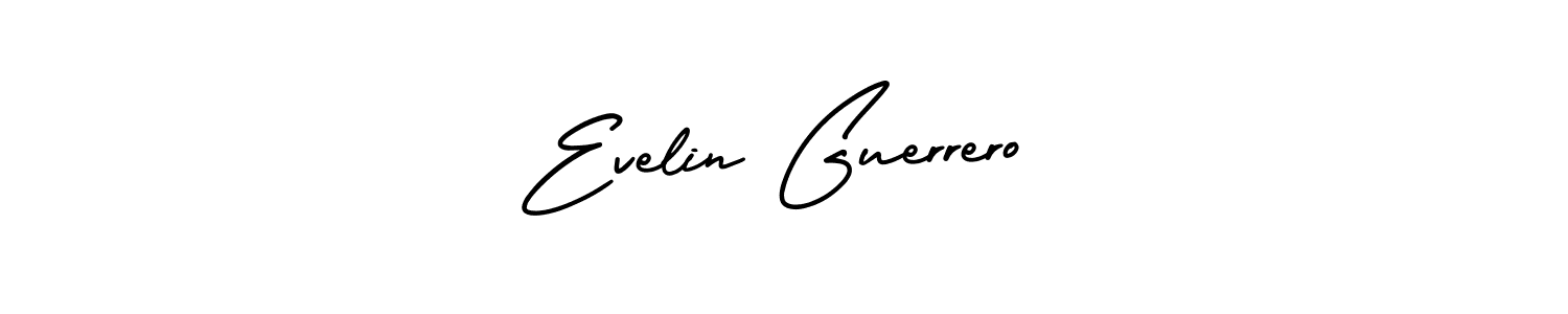 Use a signature maker to create a handwritten signature online. With this signature software, you can design (AmerikaSignatureDemo-Regular) your own signature for name Evelin Guerrero. Evelin Guerrero signature style 3 images and pictures png