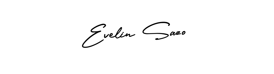 Use a signature maker to create a handwritten signature online. With this signature software, you can design (AmerikaSignatureDemo-Regular) your own signature for name Evelin Sazo. Evelin Sazo signature style 3 images and pictures png