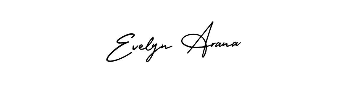 AmerikaSignatureDemo-Regular is a professional signature style that is perfect for those who want to add a touch of class to their signature. It is also a great choice for those who want to make their signature more unique. Get Evelyn Arana name to fancy signature for free. Evelyn Arana signature style 3 images and pictures png