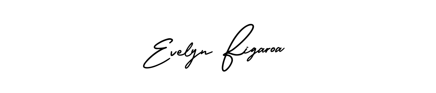 Evelyn Figaroa stylish signature style. Best Handwritten Sign (AmerikaSignatureDemo-Regular) for my name. Handwritten Signature Collection Ideas for my name Evelyn Figaroa. Evelyn Figaroa signature style 3 images and pictures png