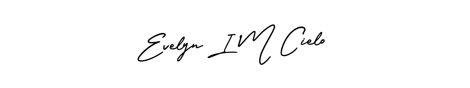 Design your own signature with our free online signature maker. With this signature software, you can create a handwritten (AmerikaSignatureDemo-Regular) signature for name Evelyn I M Cielo. Evelyn I M Cielo signature style 3 images and pictures png