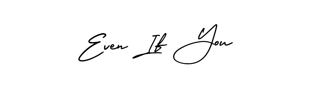 The best way (AmerikaSignatureDemo-Regular) to make a short signature is to pick only two or three words in your name. The name Even If You include a total of six letters. For converting this name. Even If You signature style 3 images and pictures png