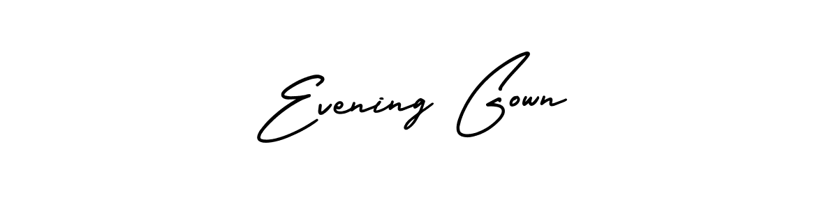 The best way (AmerikaSignatureDemo-Regular) to make a short signature is to pick only two or three words in your name. The name Evening Gown include a total of six letters. For converting this name. Evening Gown signature style 3 images and pictures png