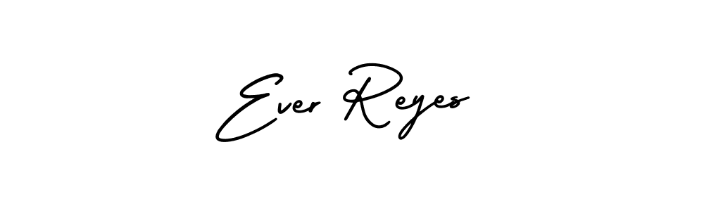 Ever Reyes stylish signature style. Best Handwritten Sign (AmerikaSignatureDemo-Regular) for my name. Handwritten Signature Collection Ideas for my name Ever Reyes. Ever Reyes signature style 3 images and pictures png