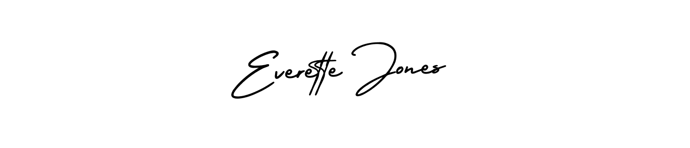 Everette Jones stylish signature style. Best Handwritten Sign (AmerikaSignatureDemo-Regular) for my name. Handwritten Signature Collection Ideas for my name Everette Jones. Everette Jones signature style 3 images and pictures png