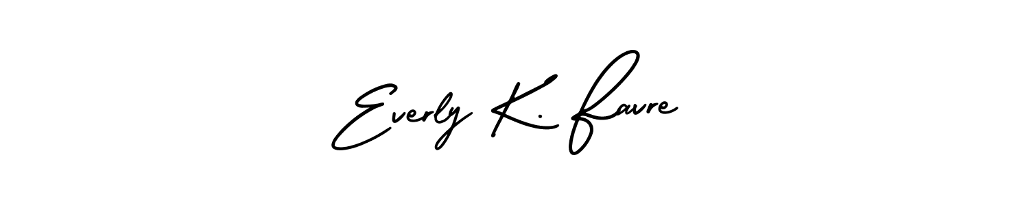 Also we have Everly K. Favre name is the best signature style. Create professional handwritten signature collection using AmerikaSignatureDemo-Regular autograph style. Everly K. Favre signature style 3 images and pictures png