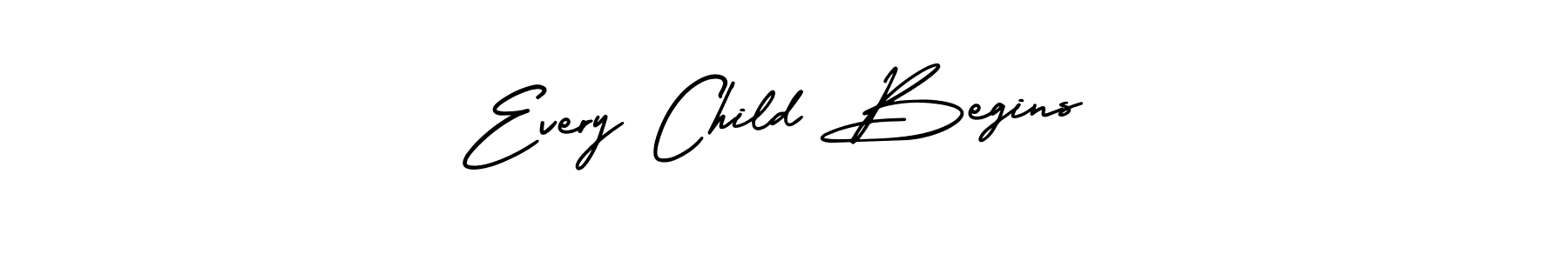 You should practise on your own different ways (AmerikaSignatureDemo-Regular) to write your name (Every Child Begins) in signature. don't let someone else do it for you. Every Child Begins signature style 3 images and pictures png