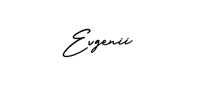 Make a beautiful signature design for name Evgenii. With this signature (AmerikaSignatureDemo-Regular) style, you can create a handwritten signature for free. Evgenii signature style 3 images and pictures png