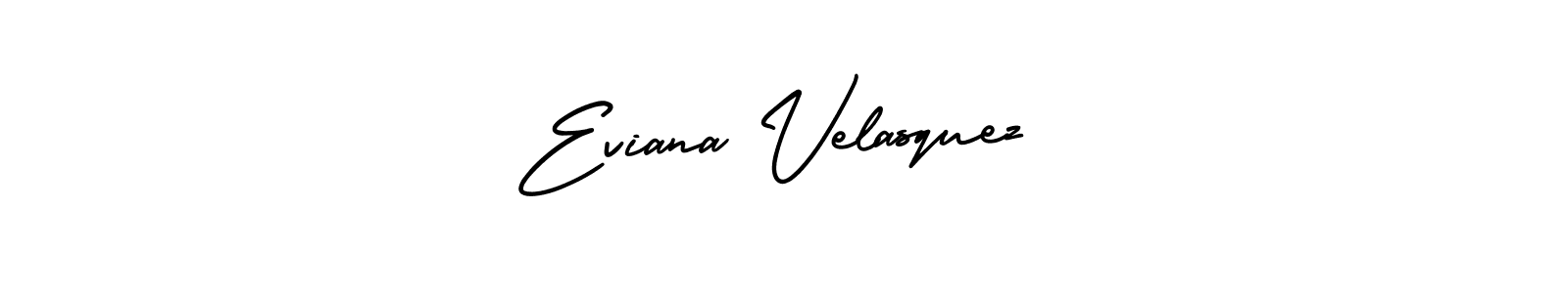 How to make Eviana Velasquez name signature. Use AmerikaSignatureDemo-Regular style for creating short signs online. This is the latest handwritten sign. Eviana Velasquez signature style 3 images and pictures png