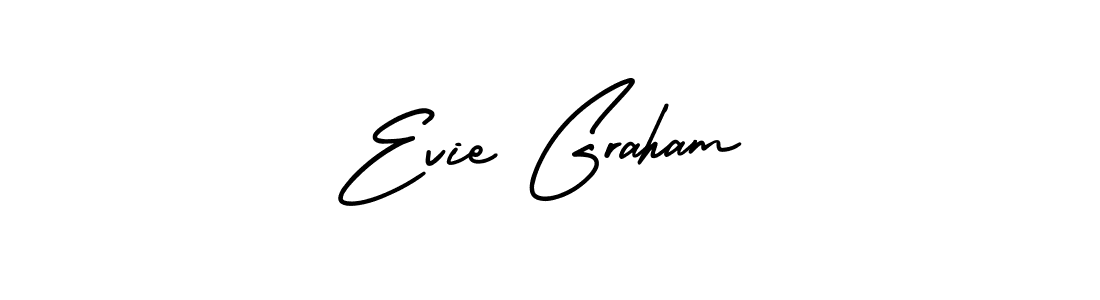 Create a beautiful signature design for name Evie Graham. With this signature (AmerikaSignatureDemo-Regular) fonts, you can make a handwritten signature for free. Evie Graham signature style 3 images and pictures png