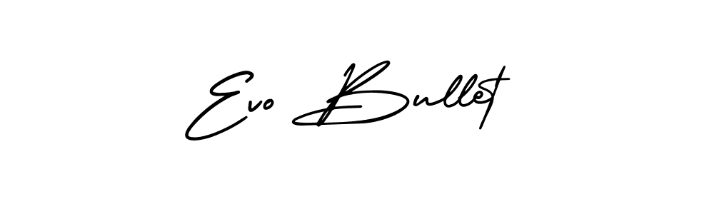 Make a beautiful signature design for name Evo Bullet. With this signature (AmerikaSignatureDemo-Regular) style, you can create a handwritten signature for free. Evo Bullet signature style 3 images and pictures png