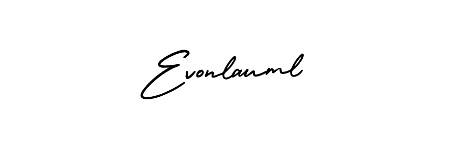 Make a beautiful signature design for name Evonlauml. With this signature (AmerikaSignatureDemo-Regular) style, you can create a handwritten signature for free. Evonlauml signature style 3 images and pictures png
