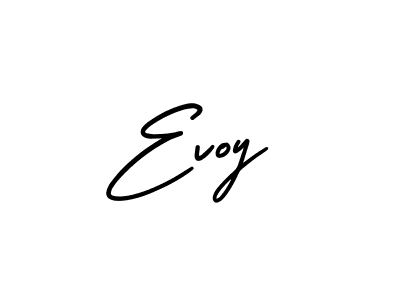 Create a beautiful signature design for name Evoy. With this signature (AmerikaSignatureDemo-Regular) fonts, you can make a handwritten signature for free. Evoy signature style 3 images and pictures png
