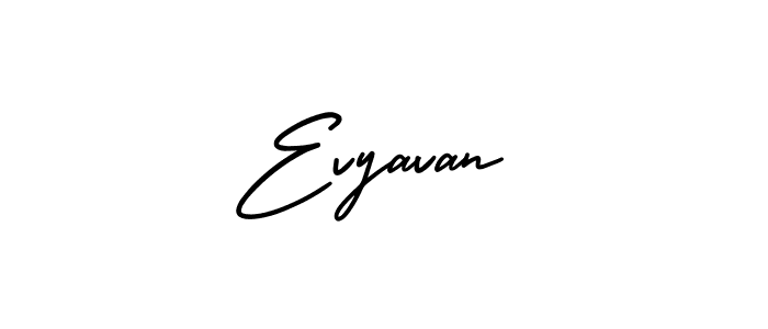 This is the best signature style for the Evyavan name. Also you like these signature font (AmerikaSignatureDemo-Regular). Mix name signature. Evyavan signature style 3 images and pictures png