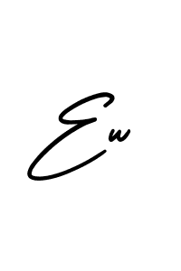 This is the best signature style for the Ew name. Also you like these signature font (AmerikaSignatureDemo-Regular). Mix name signature. Ew signature style 3 images and pictures png