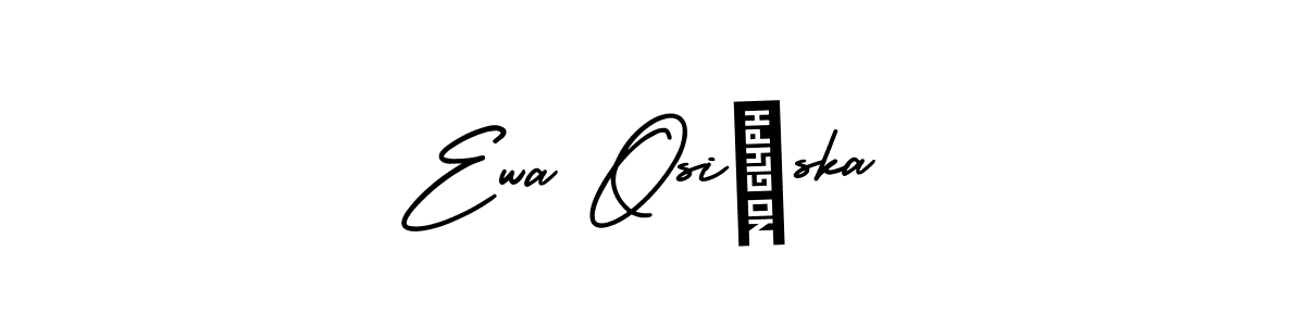 How to Draw Ewa Osińska signature style? AmerikaSignatureDemo-Regular is a latest design signature styles for name Ewa Osińska. Ewa Osińska signature style 3 images and pictures png