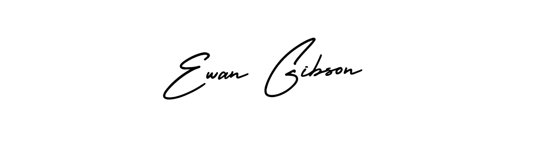 Design your own signature with our free online signature maker. With this signature software, you can create a handwritten (AmerikaSignatureDemo-Regular) signature for name Ewan Gibson. Ewan Gibson signature style 3 images and pictures png