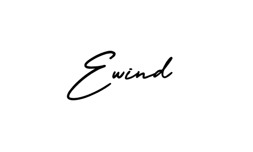 Design your own signature with our free online signature maker. With this signature software, you can create a handwritten (AmerikaSignatureDemo-Regular) signature for name Ewind. Ewind signature style 3 images and pictures png