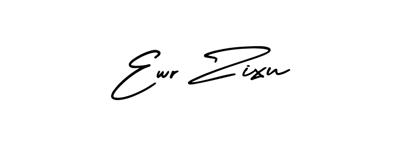 Create a beautiful signature design for name Ewr Zixu. With this signature (AmerikaSignatureDemo-Regular) fonts, you can make a handwritten signature for free. Ewr Zixu signature style 3 images and pictures png