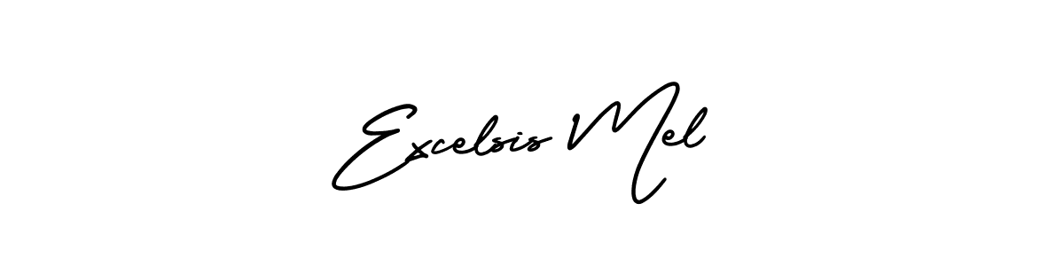 AmerikaSignatureDemo-Regular is a professional signature style that is perfect for those who want to add a touch of class to their signature. It is also a great choice for those who want to make their signature more unique. Get Excelsis Mel name to fancy signature for free. Excelsis Mel signature style 3 images and pictures png
