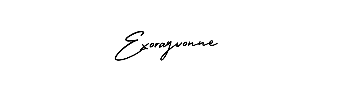 This is the best signature style for the Exorayvonne name. Also you like these signature font (AmerikaSignatureDemo-Regular). Mix name signature. Exorayvonne signature style 3 images and pictures png