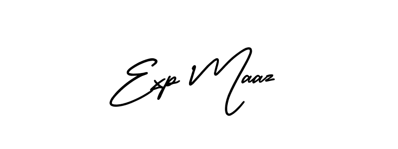 Use a signature maker to create a handwritten signature online. With this signature software, you can design (AmerikaSignatureDemo-Regular) your own signature for name Exp Maaz. Exp Maaz signature style 3 images and pictures png
