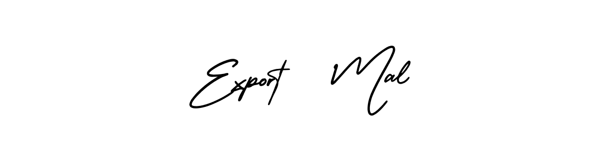 Use a signature maker to create a handwritten signature online. With this signature software, you can design (AmerikaSignatureDemo-Regular) your own signature for name Export   Mal. Export   Mal signature style 3 images and pictures png